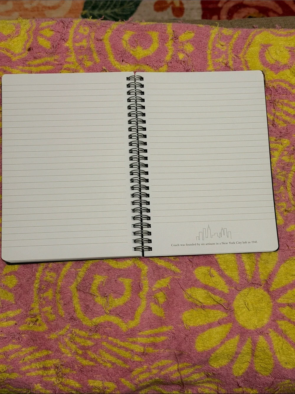 💜📚💜 COACH IRIS NOTEBOOK IN SIGNATURE CANVAS 💜📚💜 NWOT 💜📚💜